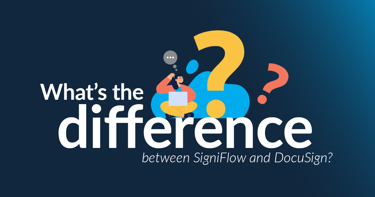 Show what's the difference between SigniFlow and DocuSign