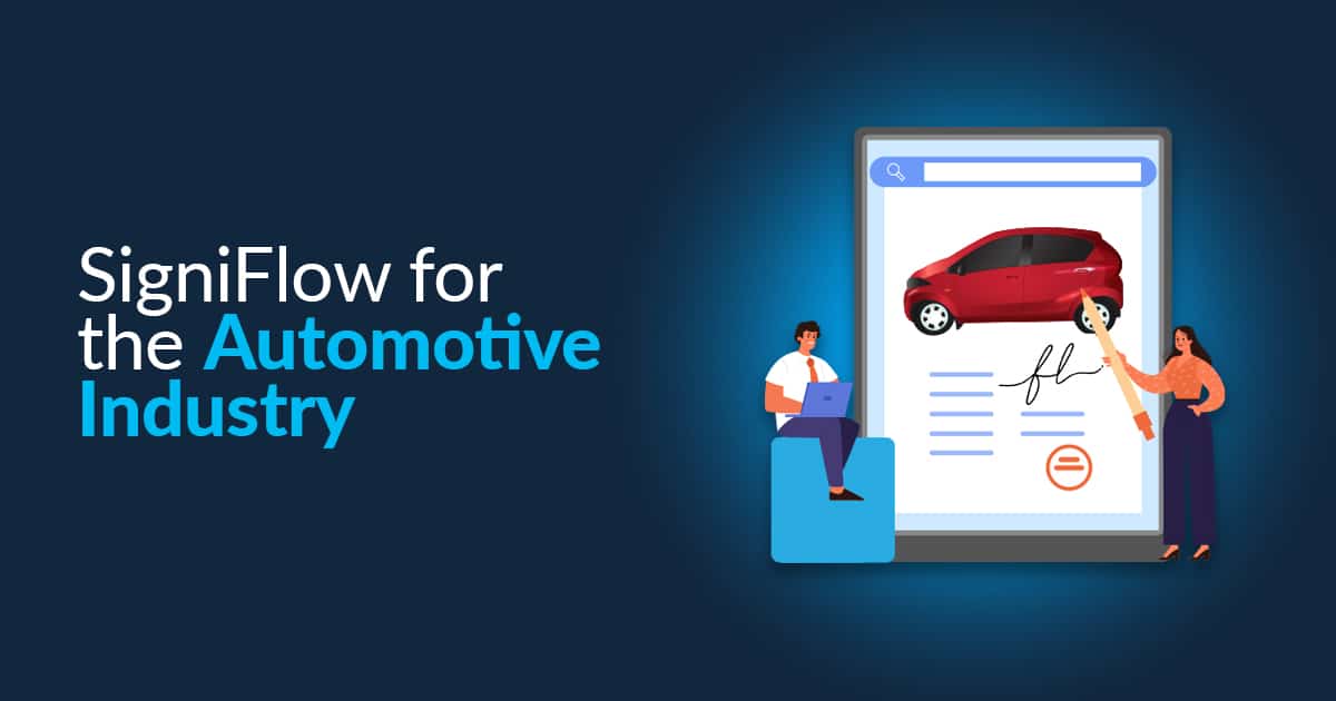 Electronic Signatures for the Automotive Industry