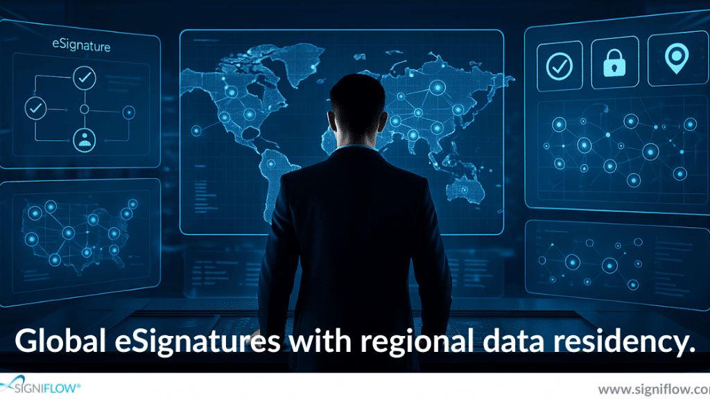 Global eSignatures with in-region data residency: Is it possible?