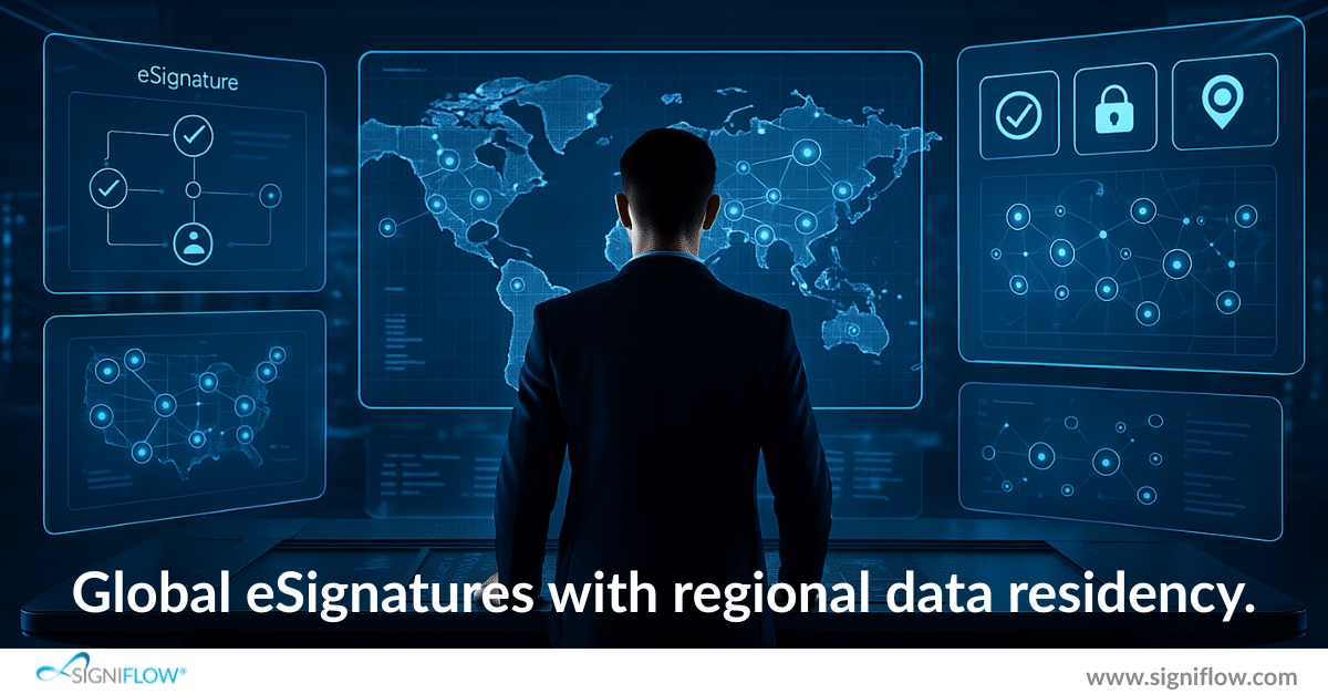 Global eSignatures with in-region data residency: Is it possible?