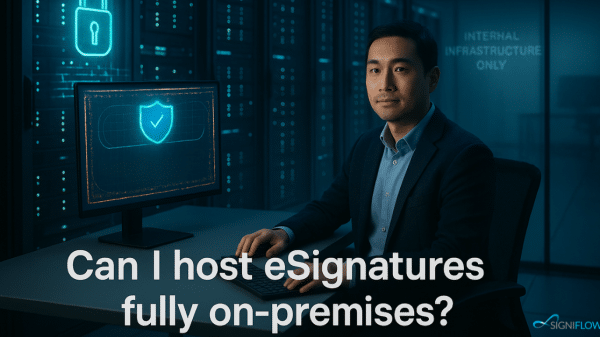 Can I host my eSignature platform fully on-premises?