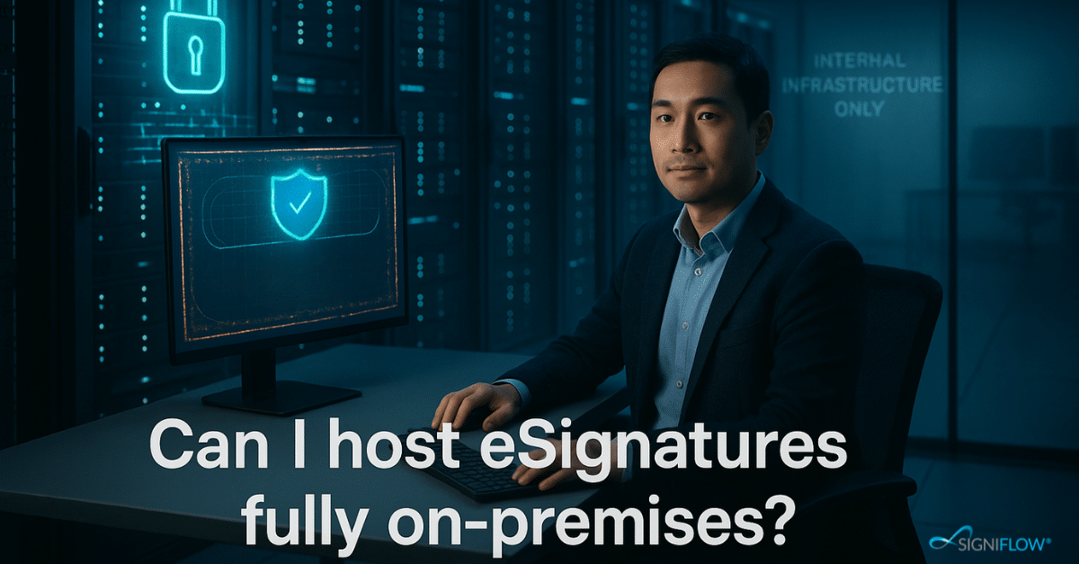 Can I host my eSignature platform fully on-premises?