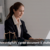 What happens when a digitally signed document is challenged years later