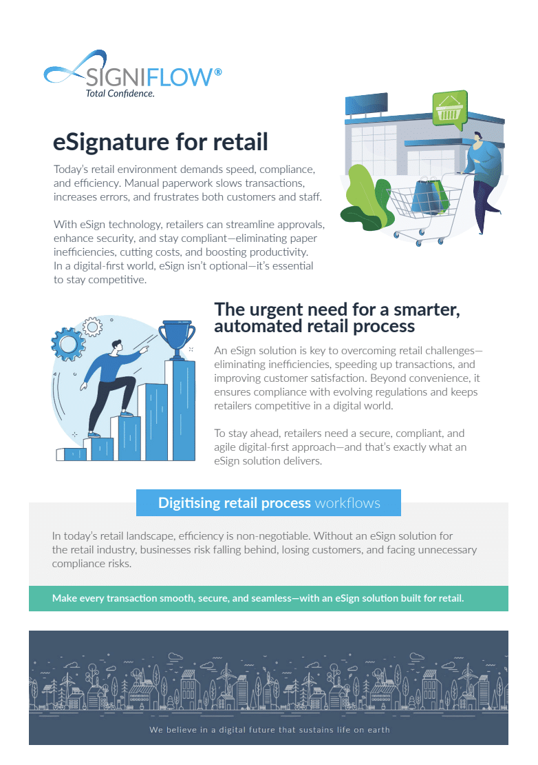 eSign solution for the retail industry - Enterprise eSignature Document ...