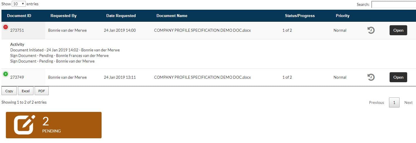 unpacking dashboard