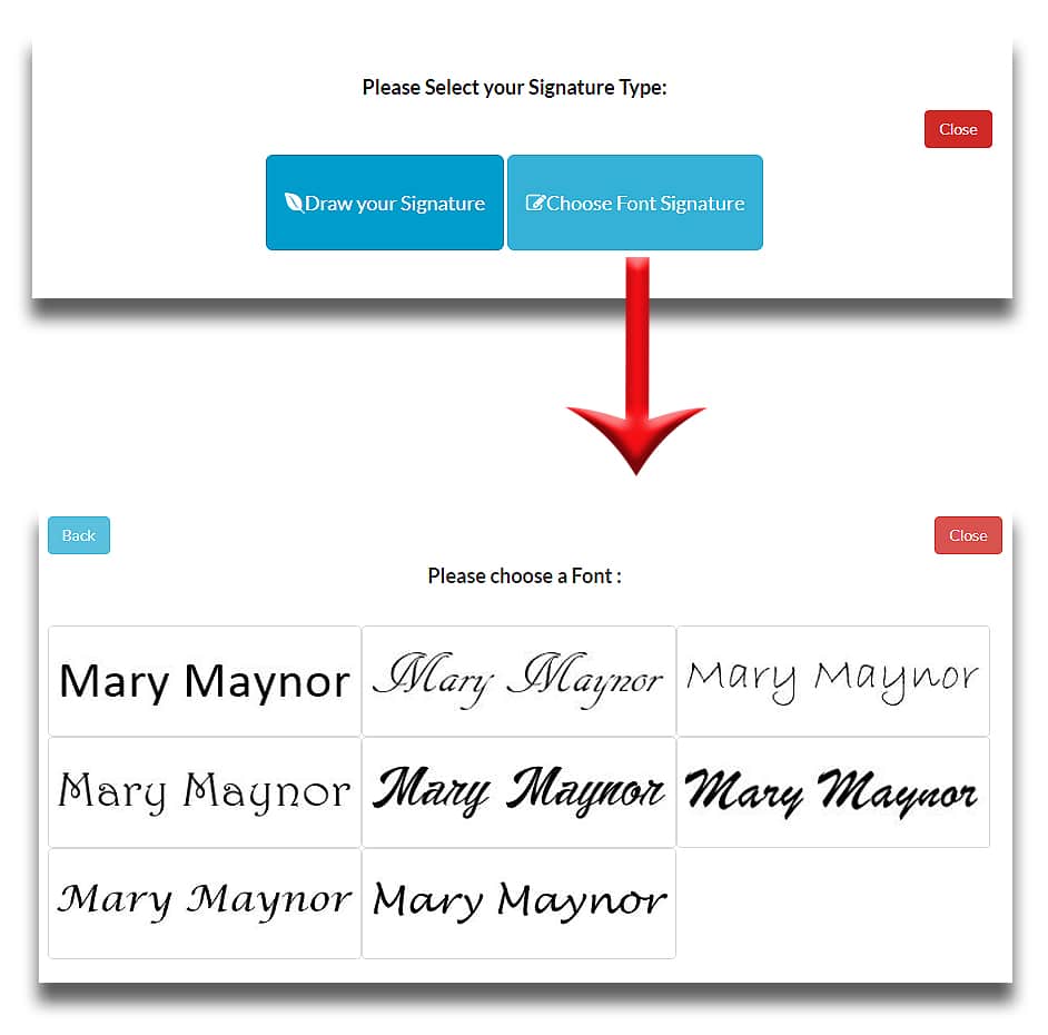 select signature